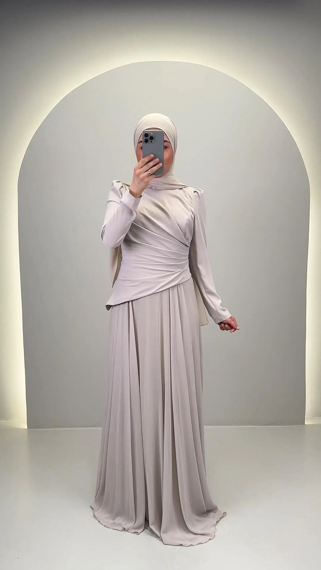 Noora Abendkleid Beige
