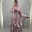 Yaprak Premium Abendkleid Rosa