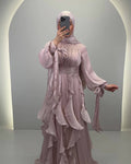 Yaprak Premium Abendkleid Rosa