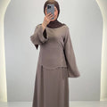 Aramiel Abendkleid Taupe