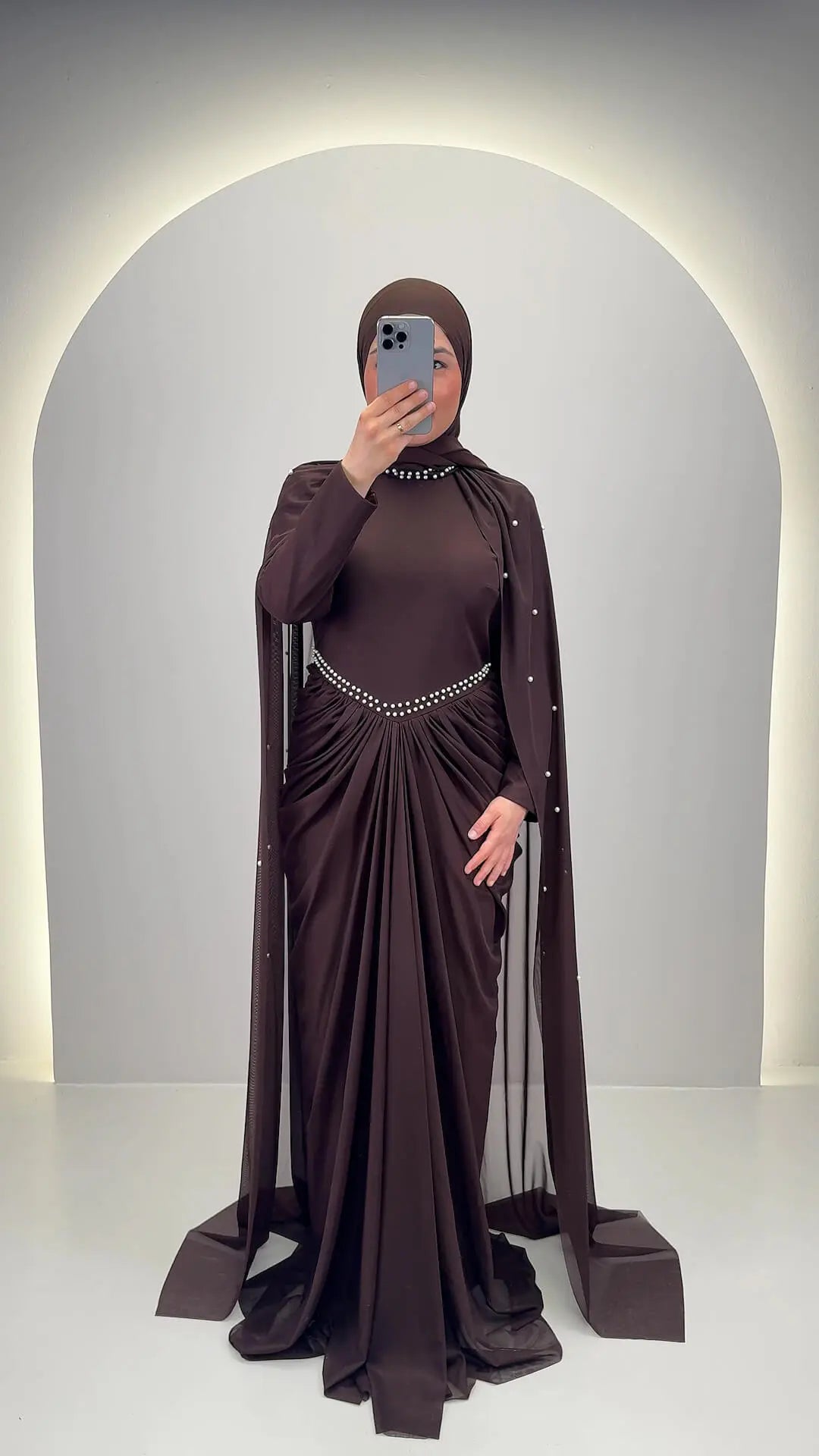 Tiya Abiye Kahverengi