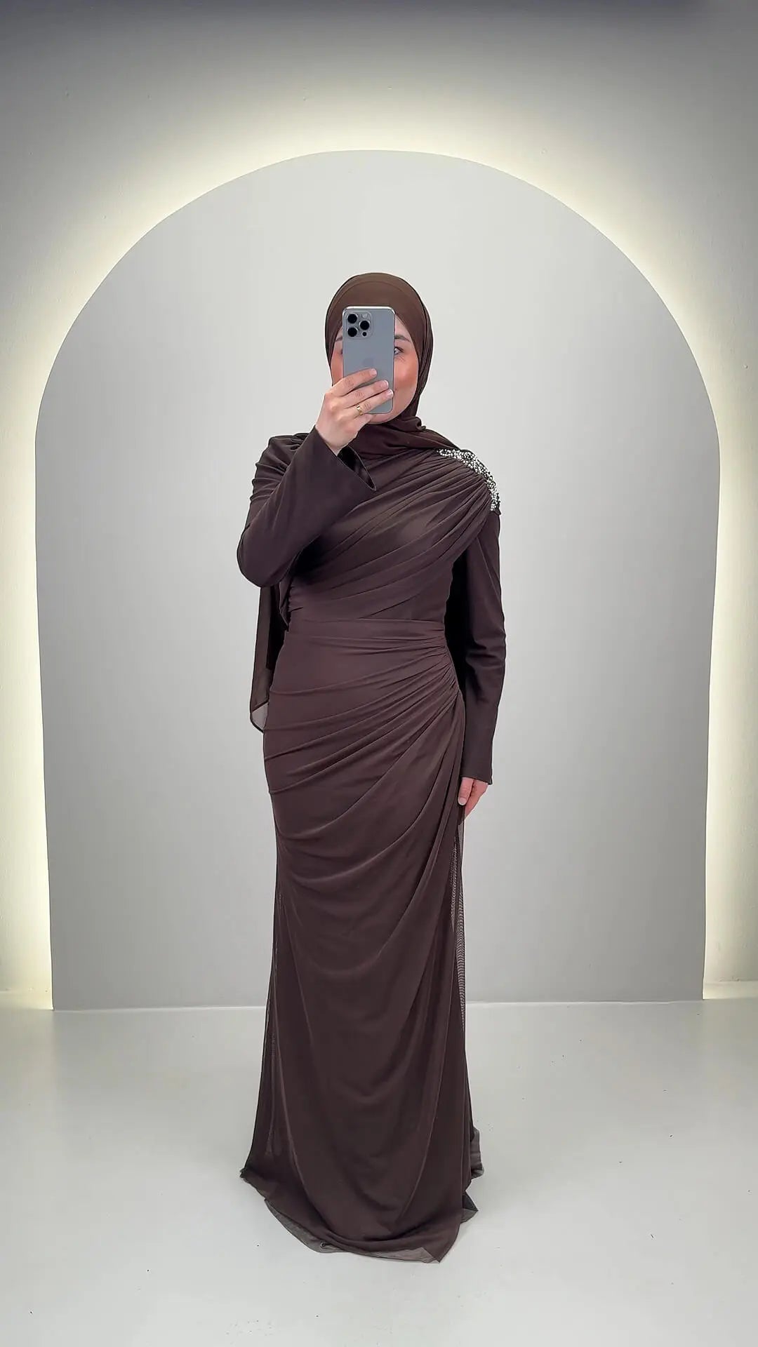 Tuyana Abendkleid Braun