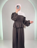 Mirza Zweiteiler Braun