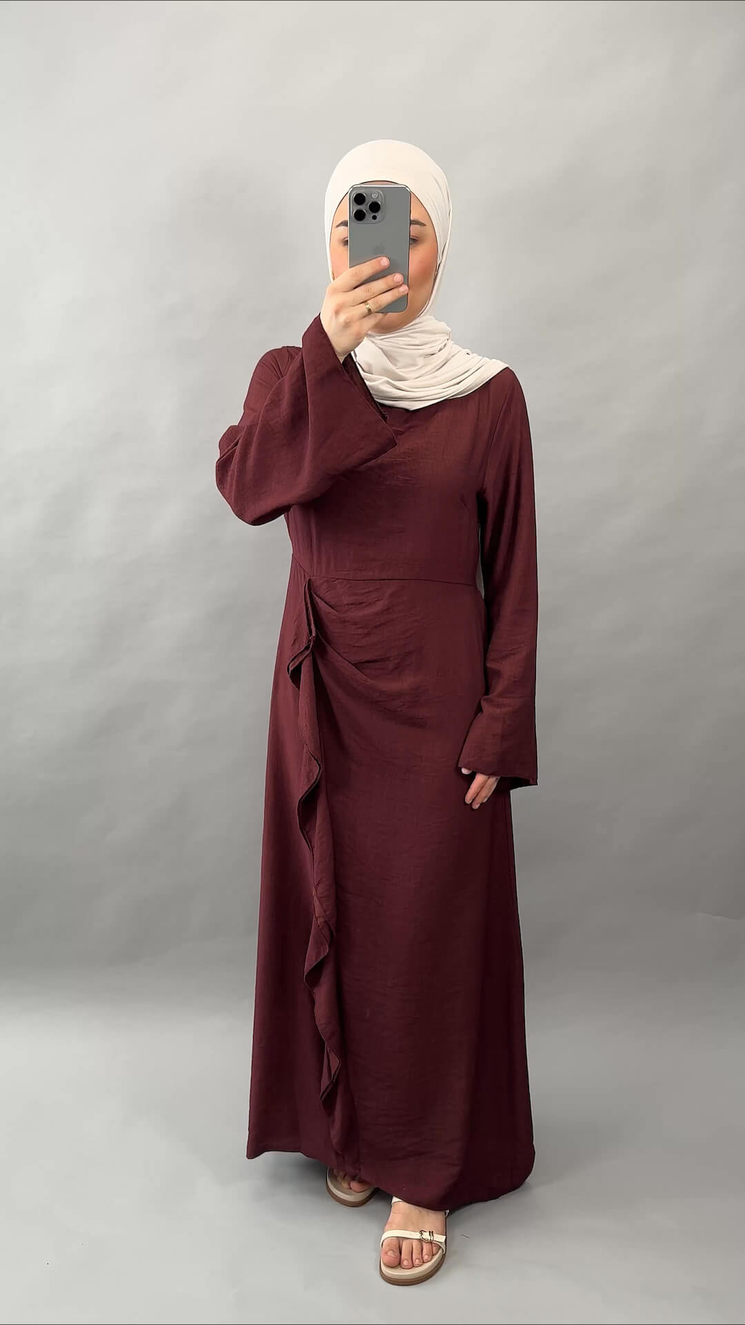Siya Kleid Weinrot