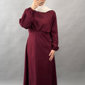 Kaani Kleid Weinrot