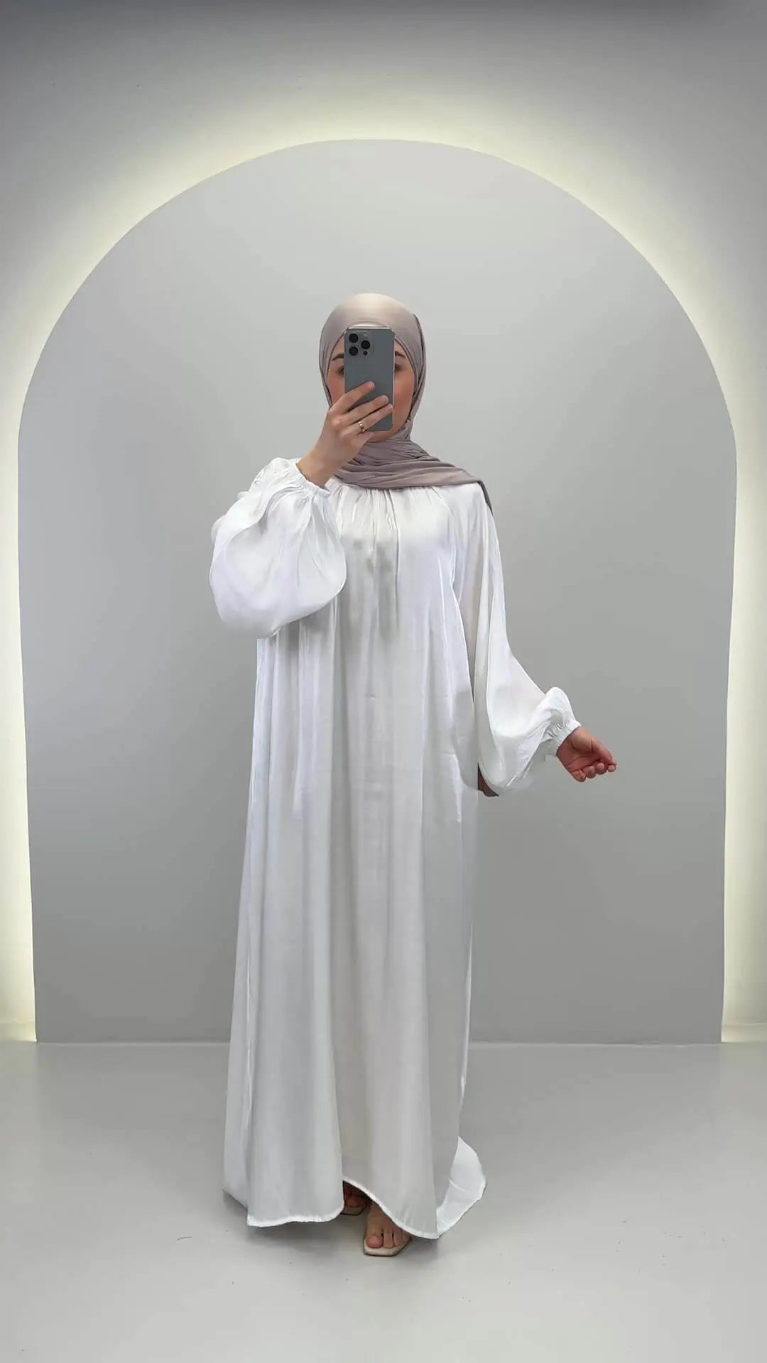 Simla Abaya Weiß