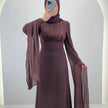 Yarenay Abendkleid Braun