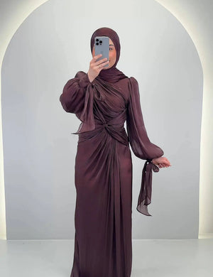 Yildiz Abendkleid Braun